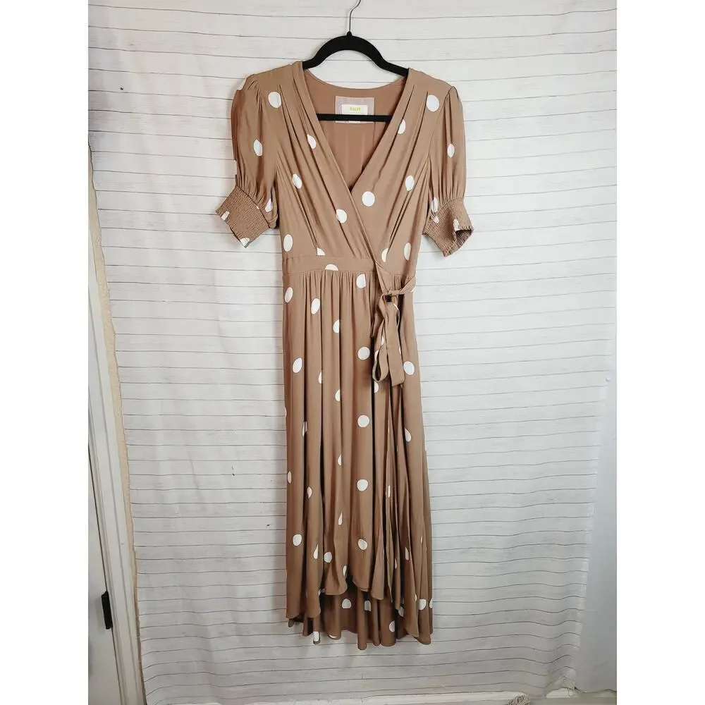 anthropologie brown polka dot dress Brown and white Polka Dot Sundress from Maeve by
